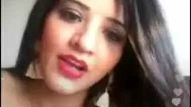 Monalisa Instagram Live with her ID, Cleavage in Nighty ,Big Melons