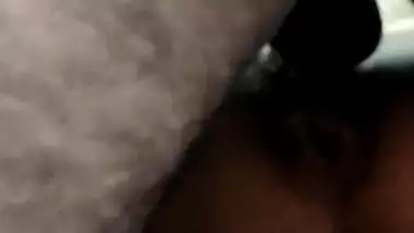 Desi in a purple dress is relaxing when boyfriend comes for XXX fun