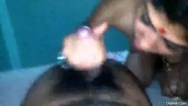 Indian sexy bhabhi gives Handjob and blow job to brother in law till he cums.