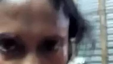 Sexy Desi chick with medium XXX tits records selfie video for BF