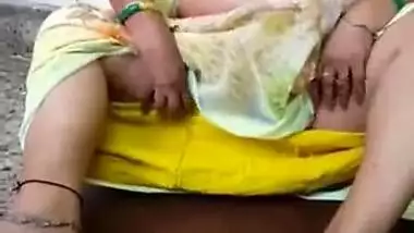 Fat Indian mature flashes porn pussy showing hubby she is ready for sex