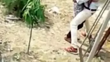 Daring Desi outdoor sex act recorded by a voyeur